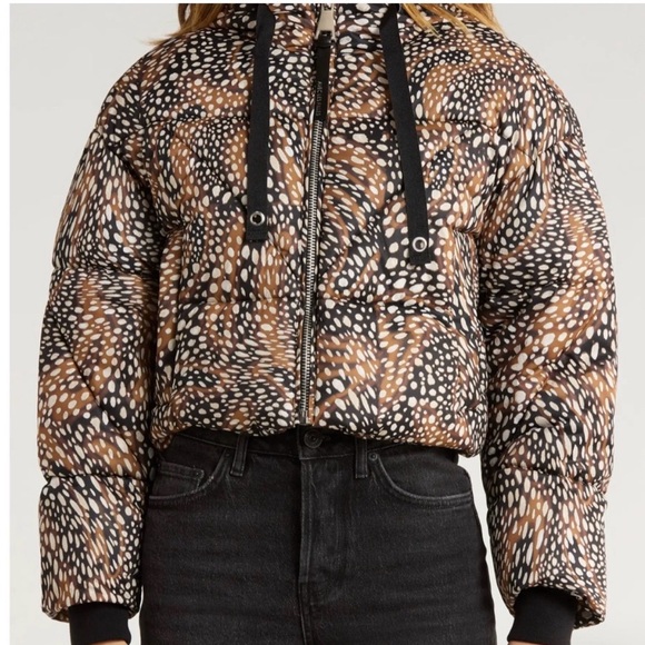 Avec Les Filles printed crop puffer jacket - Picture 3 of 11